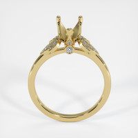 18K Yellow Gold Pave Ring Setting Image
