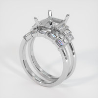 Platinum 950 Antique Style Ring Setting Video