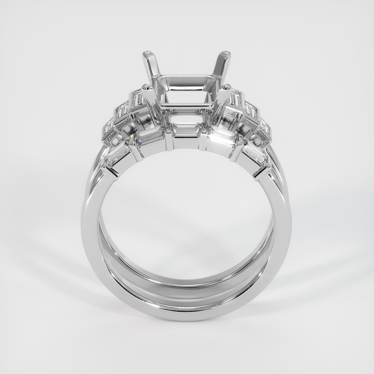 Platinum 950 Antique Style Ring Setting
