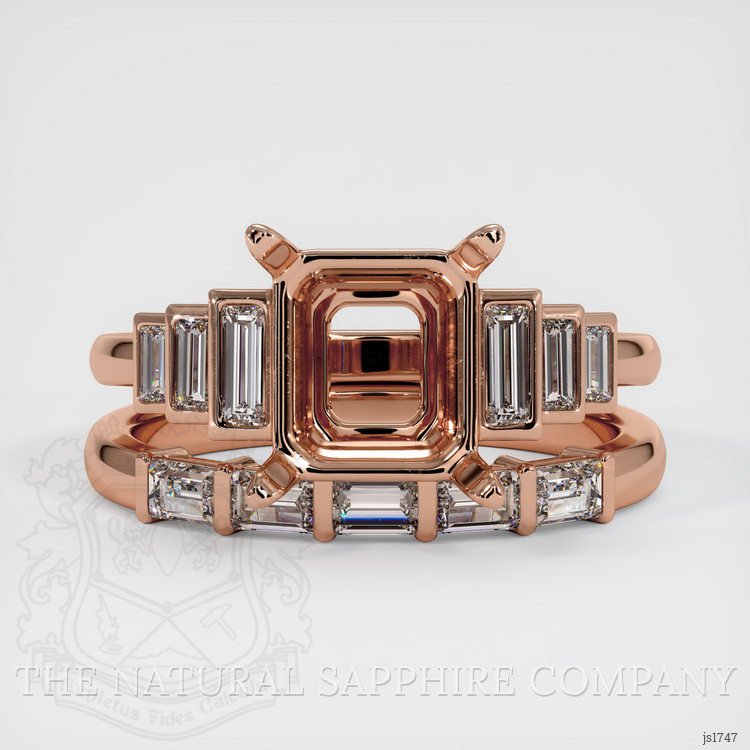 14K Rose Gold Antique Style Ring Setting