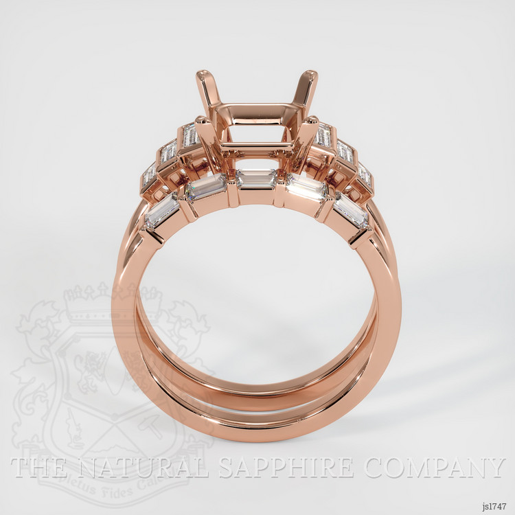 14K Rose Gold Antique Style Ring Setting