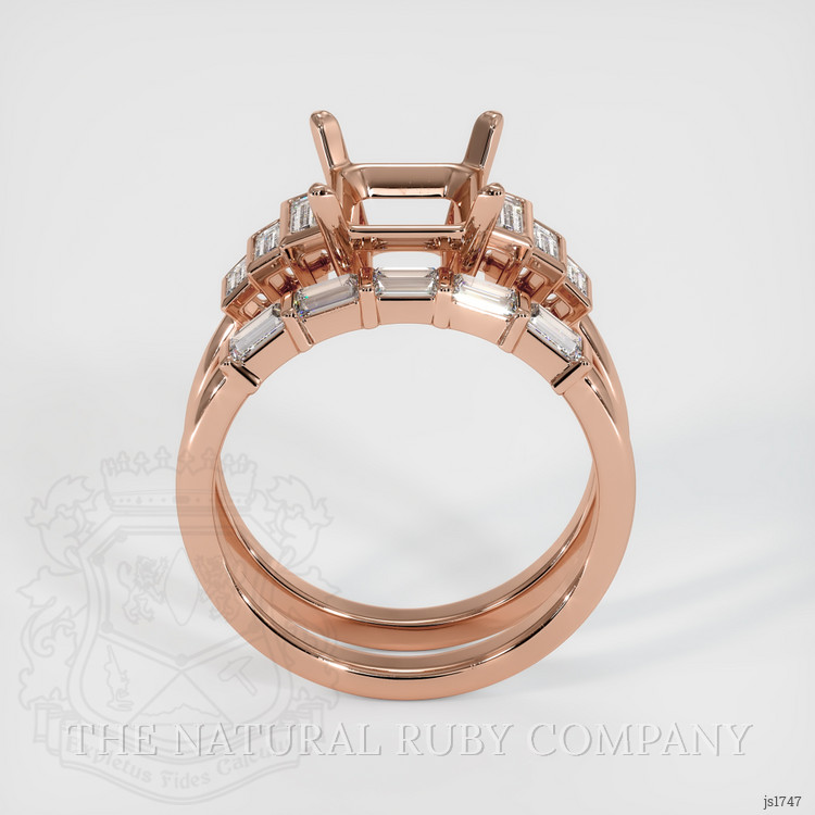 14K Rose Gold Antique Style Ring Setting