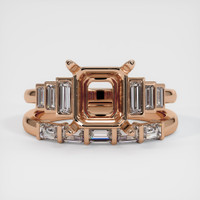 18K Rose Gold Antique Style Ring Setting Image