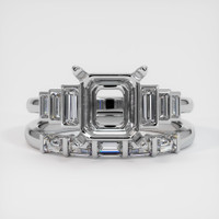 14K White Gold Antique Style Ring Setting Image