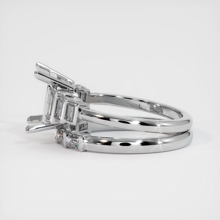 18K White Gold Antique Style Ring Setting