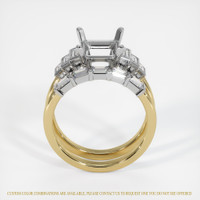 14K White & Yellow Antique Style Ring Setting Image