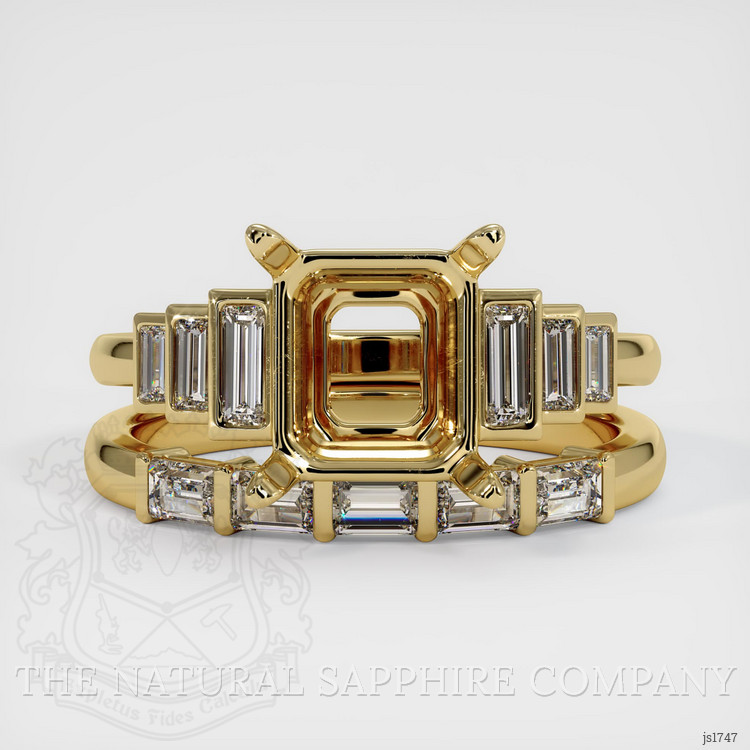 14K Yellow Gold Antique Style Ring Setting