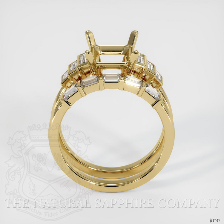 14K Yellow Gold Antique Style Ring Setting