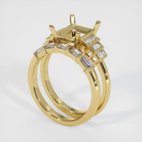 18K Yellow Gold Antique Style Ring Setting Video