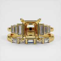 18K Yellow Gold Antique Style Ring Setting Image