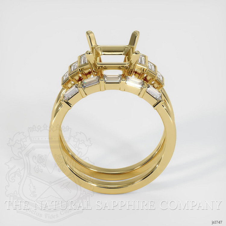 18K Yellow Gold Antique Style Ring Setting