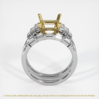 14K Yellow & White Antique Style Ring Setting Image