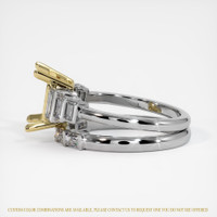 18K Yellow & White Antique Style Ring Setting Image