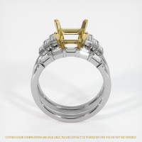 18K Yellow & White Antique Style Ring Setting Image
