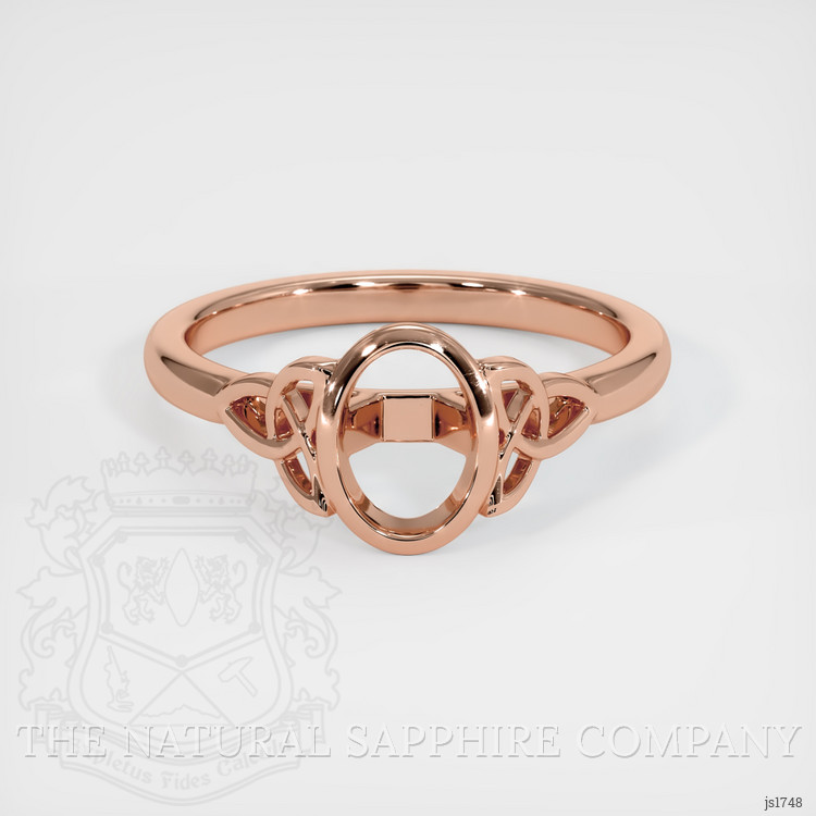 14K Rose Gold Bezel Ring Setting