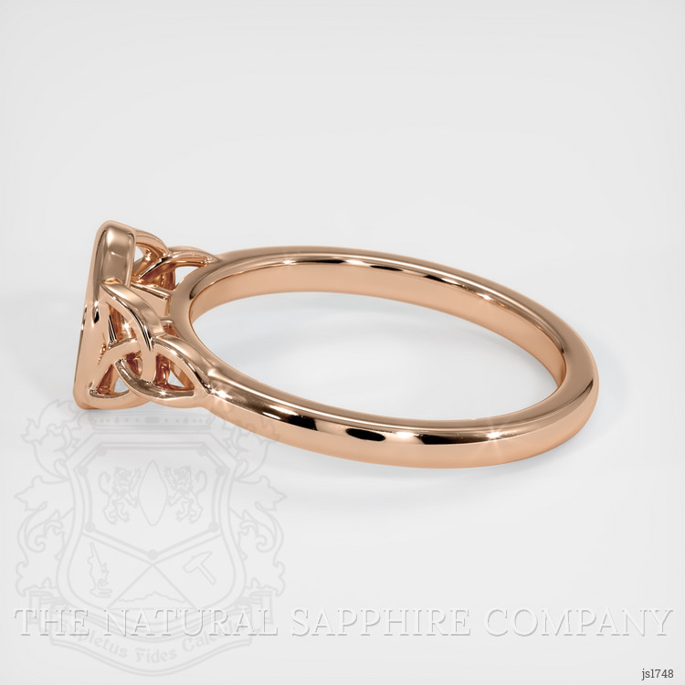18K Rose Gold Bezel Ring Setting