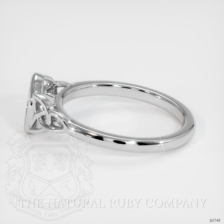 14K White Gold Bezel Ring Setting