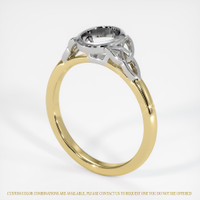 14K White & Yellow Bezel Ring Setting Video