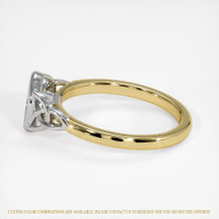 14K White & Yellow Bezel Ring Setting Image