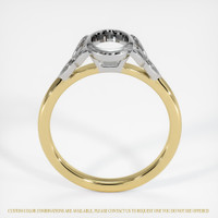 14K White & Yellow Bezel Ring Setting Image