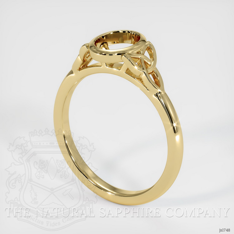10K Yellow Gold Bezel Ring Setting