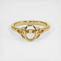10K Yellow Gold Bezel Ring Setting Image