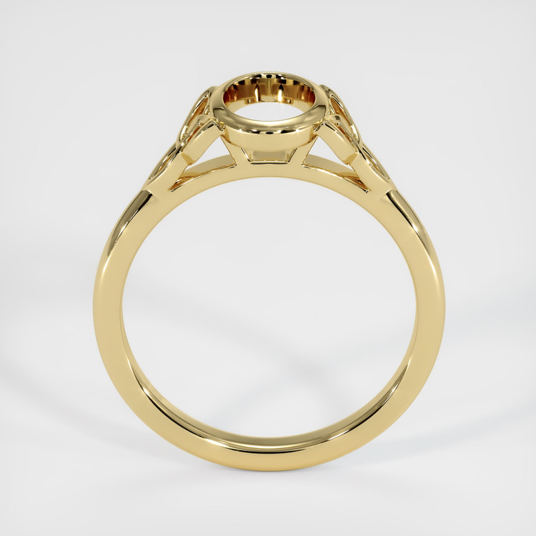 10K Yellow Gold Bezel Ring Setting