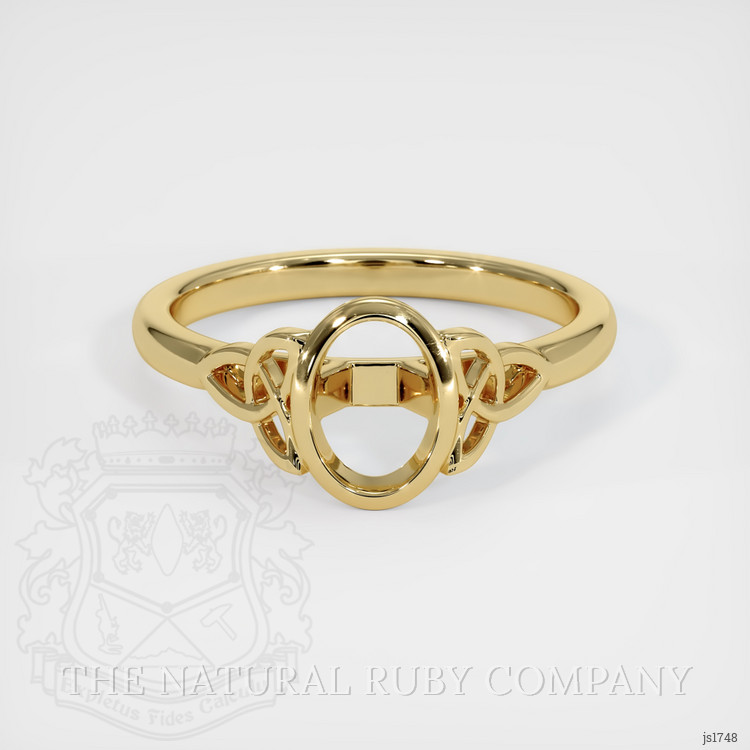 14K Yellow Gold Bezel Ring Setting