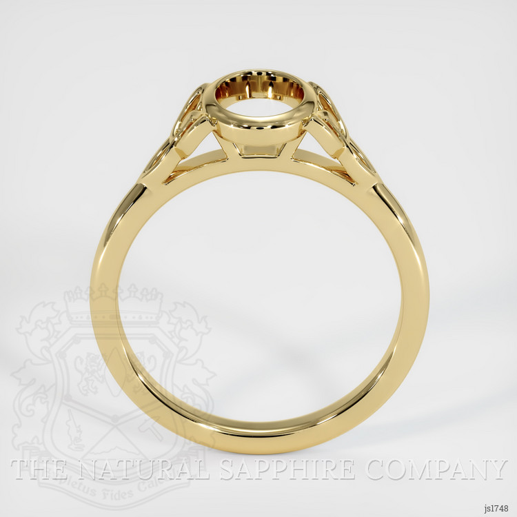 14K Yellow Gold Bezel Ring Setting