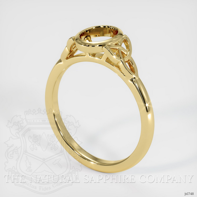 18K Yellow Gold Bezel Ring Setting #JS1748Y18 | The Natural Ruby Company