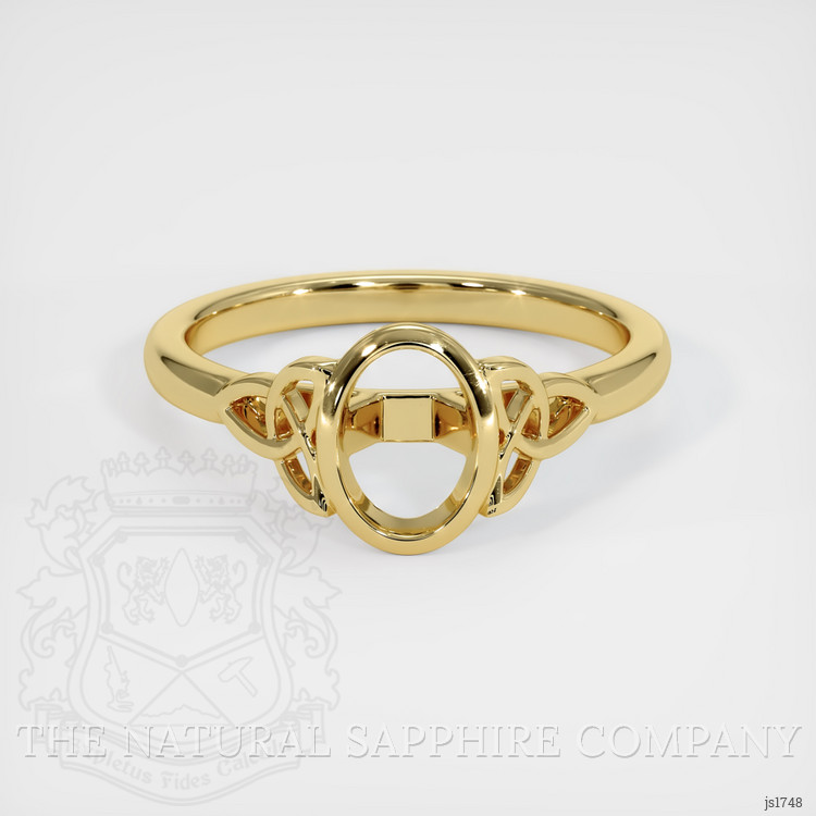 18K Yellow Gold Bezel Ring Setting