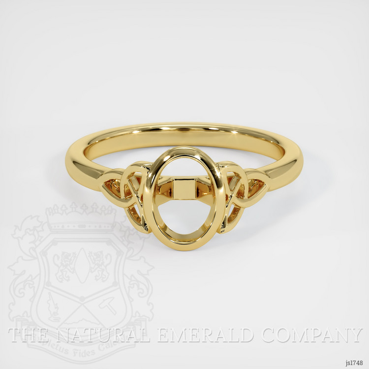 18K Yellow Gold Bezel Ring Setting