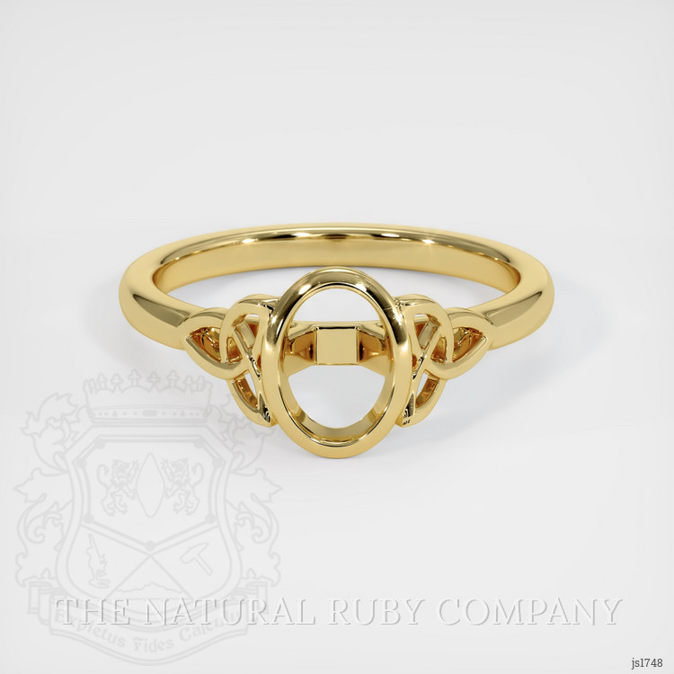 18K Yellow Gold Bezel Ring Setting