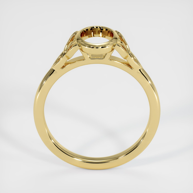 18K Yellow Gold Bezel Ring Setting
