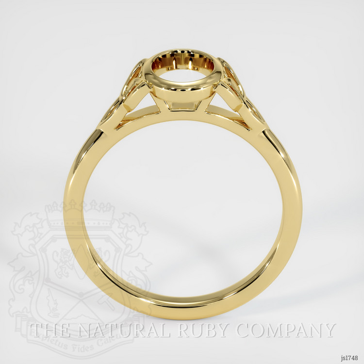 18K Yellow Gold Bezel Ring Setting