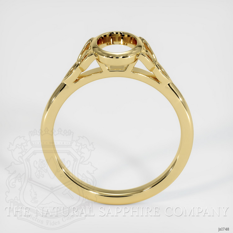 18K Yellow Gold Bezel Ring Setting