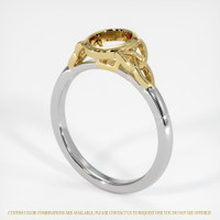14K Yellow & White Bezel Ring Setting Video