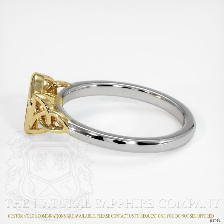 14K Yellow & White Bezel Ring Setting