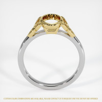 18K Yellow & White Bezel Ring Setting Image