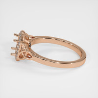18K Rose Gold Pave Ring Setting Image