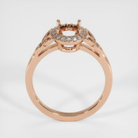 18K Rose Gold Pave Ring Setting Image