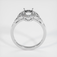 14K White Gold Pave Ring Setting Image