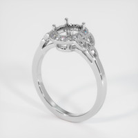 18K White Gold Pave Ring Setting Video