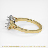 14K White & Yellow Pave Ring Setting Image