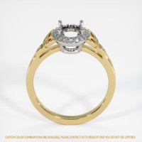 14K White & Yellow Pave Ring Setting Image