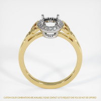 18K White & Yellow Pave Ring Setting Image