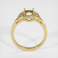 14K Yellow Gold Pave Ring Setting Image