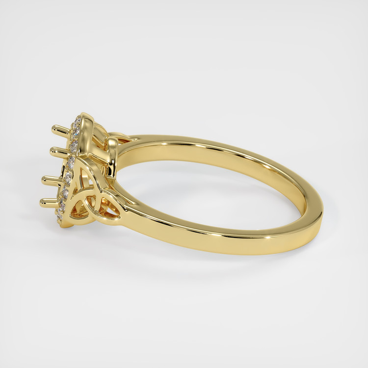 18K Yellow Gold Pave Ring Setting