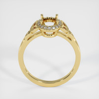 18K Yellow Gold Pave Ring Setting Image