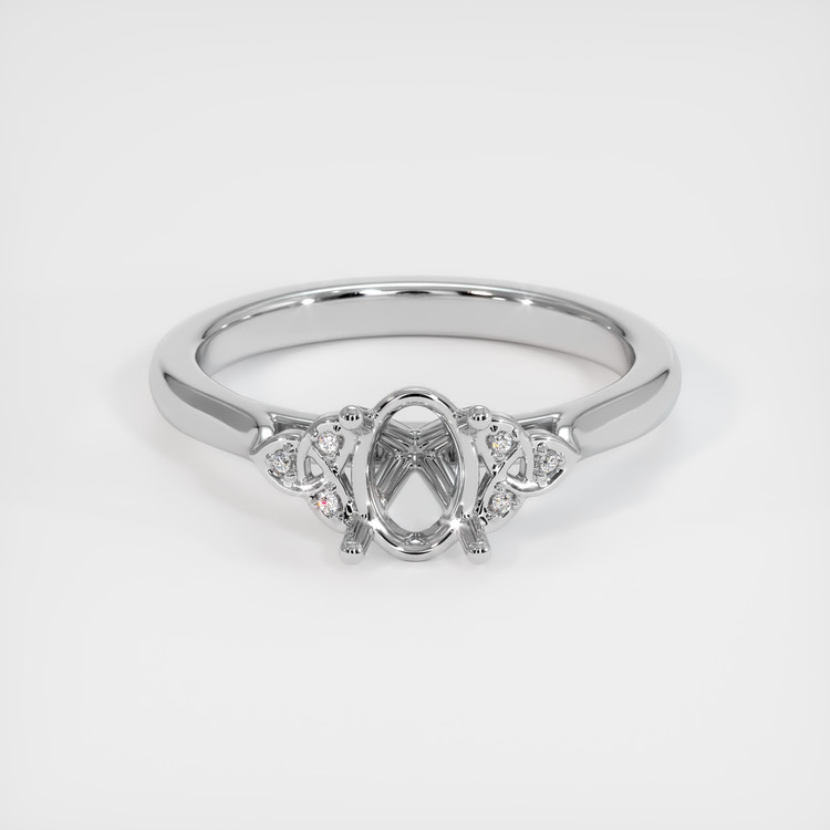 Platinum 950 Accent Stones Ring Setting